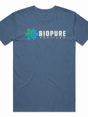 BioPure Classic Text Logo T-Shirt Indiglo Blue